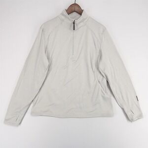 Terramar Climasense 3.0 Pullover Womens XL Gray Heather Quarter Zip Thermal